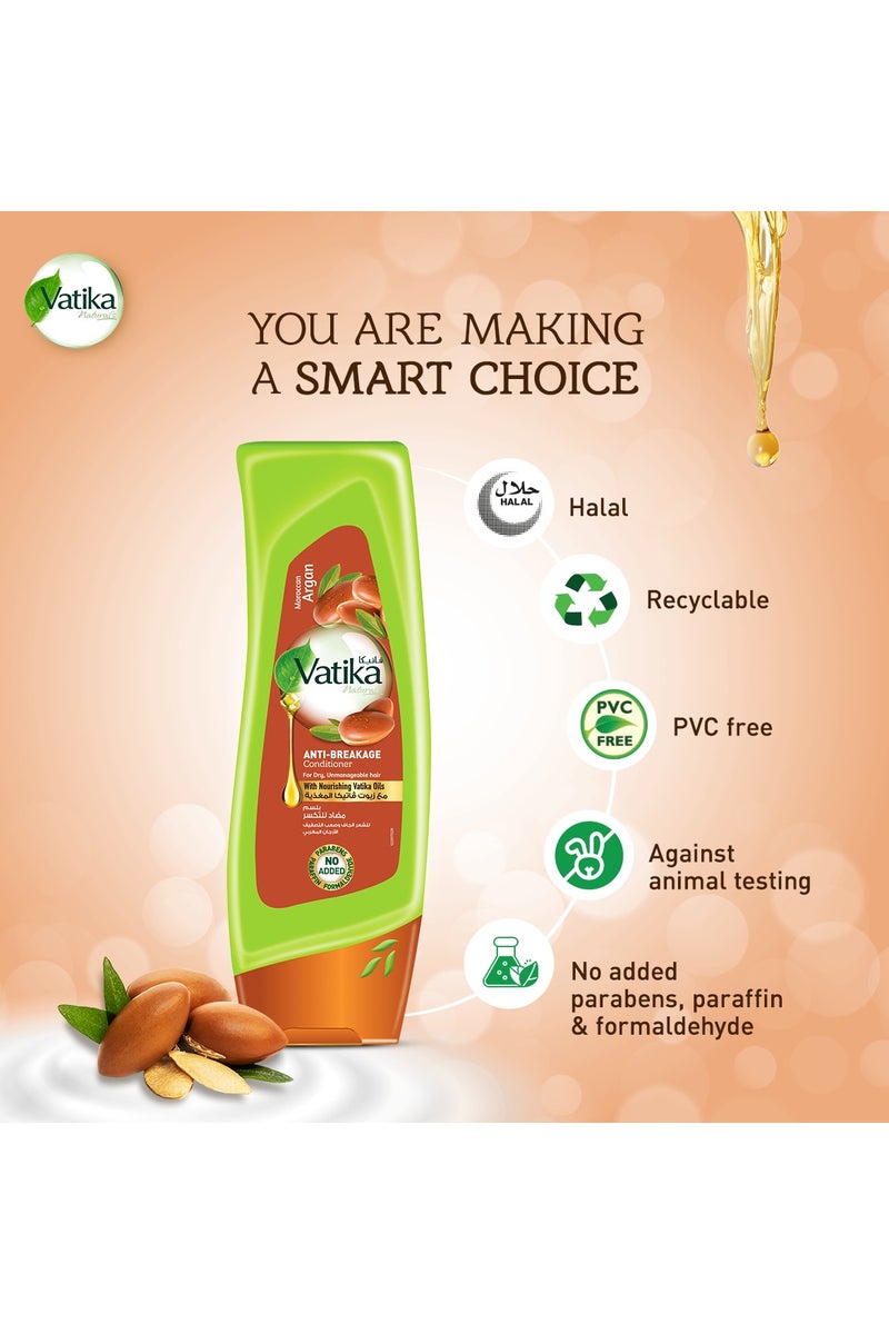 Vatika Naturals Moroccan Argan Anti-Breakage Shampoo Plus Conditioner - Image 3