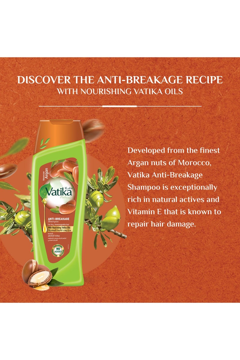 Vatika Naturals Moroccan Argan Anti-Breakage Shampoo Plus Conditioner - Image 4