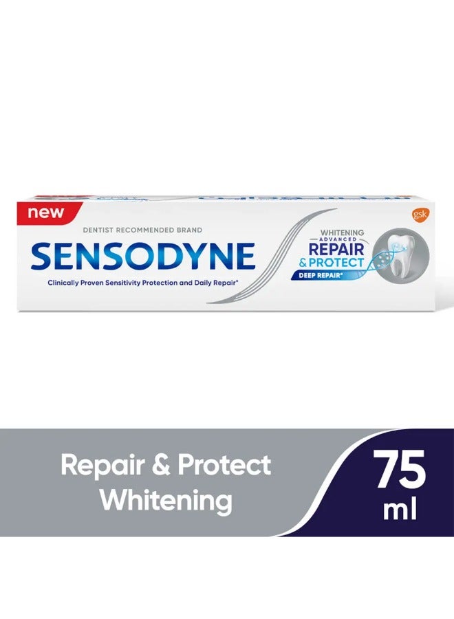 سنسوداين معجون أسنان سنسوداين المُبيّض المُتطوّر للترميم والحماية،  ٧٥ مل - Image 2