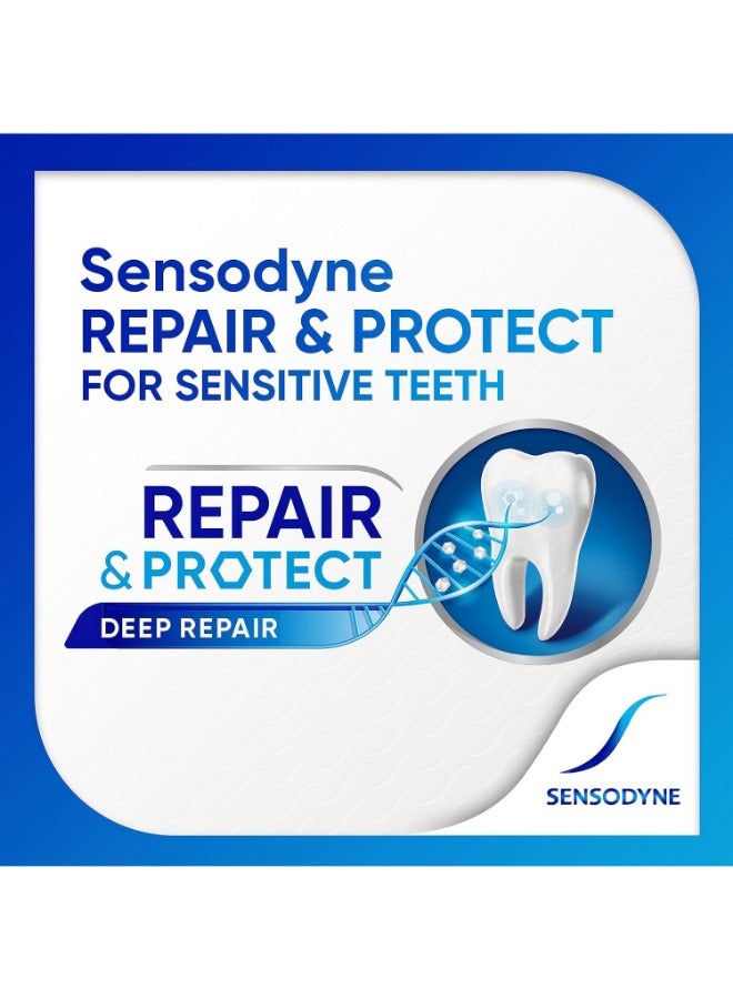 سنسوداين معجون أسنان سنسوداين المُبيّض المُتطوّر للترميم والحماية،  ٧٥ مل - Image 4