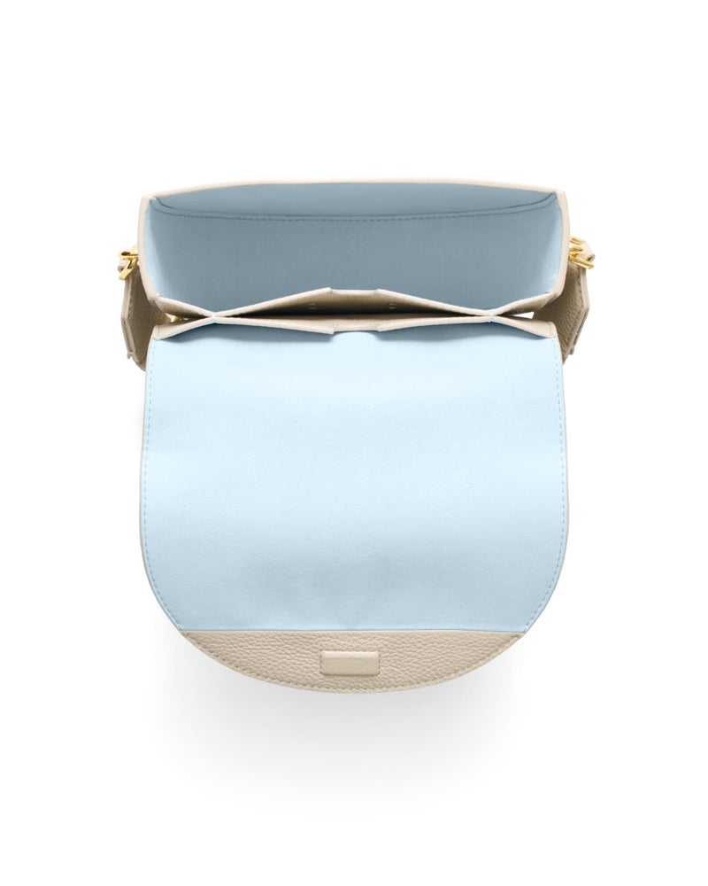 ECCO Unisex Classic Saddle Crossbody Bag, Sand, Small - Image 3