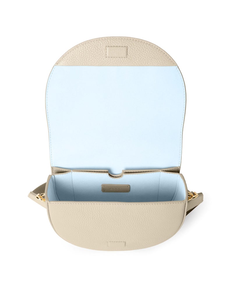 ECCO Unisex Classic Saddle Crossbody Bag, Sand, Small - Image 4