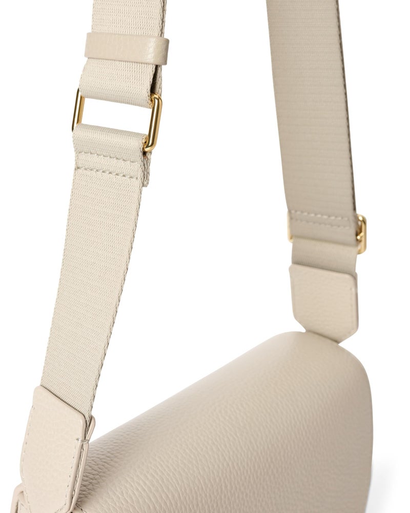 ECCO Unisex Classic Saddle Crossbody Bag, Sand, Small - Image 5