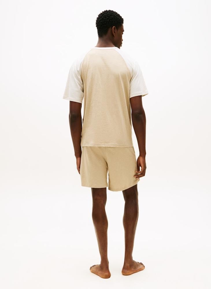 TOMMY HILFIGER Textured Raglan Sleeve Lounge T-Shirt - Image 2