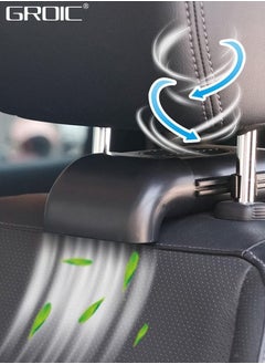 GROIC Car Fan,Portable Car Seat Fan for Front Rear Seat Passenger, USB Powered and 3 Speeds Strong Cooling Air Fan for SUV, RV, Vehicles, Office Seats  - Image 1