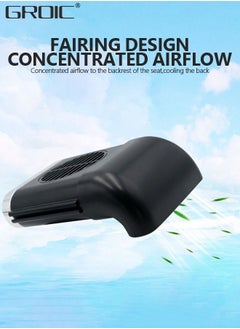 GROIC Car Fan,Portable Car Seat Fan for Front Rear Seat Passenger, USB Powered and 3 Speeds Strong Cooling Air Fan for SUV, RV, Vehicles, Office Seats  - Image 3