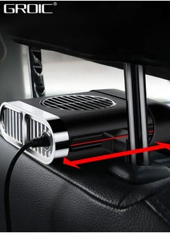 GROIC Car Fan,Portable Car Seat Fan for Front Rear Seat Passenger, USB Powered and 3 Speeds Strong Cooling Air Fan for SUV, RV, Vehicles, Office Seats  - Image 5
