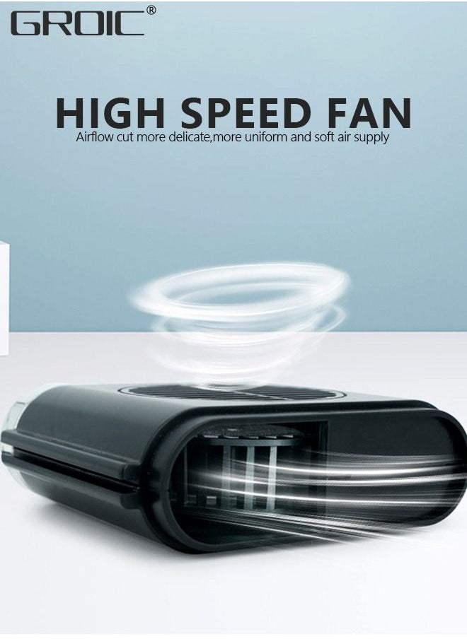 GROIC Car Fan,Portable Car Seat Fan for Front Rear Seat Passenger, USB Powered and 3 Speeds Strong Cooling Air Fan for SUV, RV, Vehicles, Office Seats  - Image 2