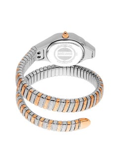 Just Cavalli ساعة نسائية من Signature Snake Quartz ثنائية اللون من الفولاذ المقاوم للصدأ JC1L270M0065  - Image 3