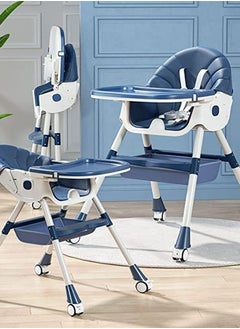 Adjustable Multifunctional Portable Foldable Dining Highchair With Removable Tray-Blue - pzsku/Z86B299801CF821AA8D89Z/45/_/1731267916/e577a444-7787-4ff3-9e20-16a7767a8535