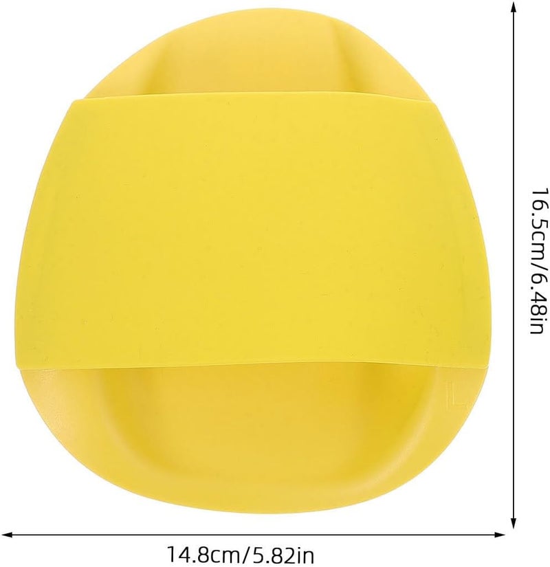MAGICLULU 2 Pcs Swimming Hand Paddles for Teens, Silicone Swim Training Paddles, Yellow S Size, Water Fitness Equipment for Swim Skill Improvement and Underwater Exploration - Image 2
