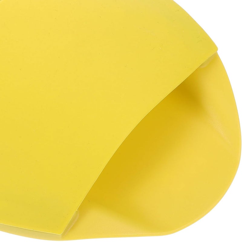 MAGICLULU 2 Pcs Swimming Hand Paddles for Teens, Silicone Swim Training Paddles, Yellow S Size, Water Fitness Equipment for Swim Skill Improvement and Underwater Exploration - Image 3