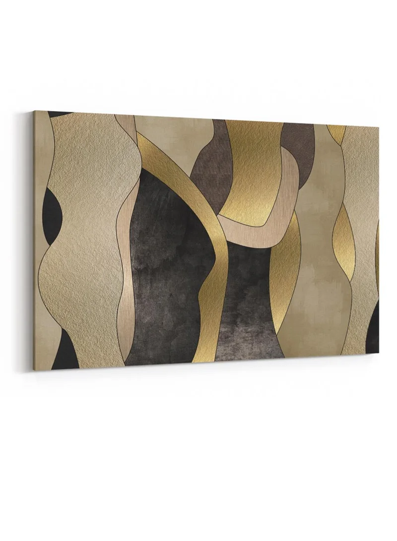 LOWHA Canvas Wall Art Stretched Over Wooden Frame with Arches Retro Style Art Pattern Painting