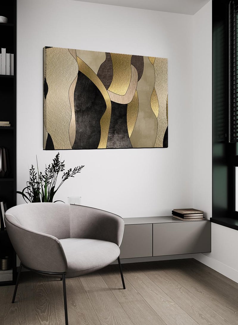 LOWHA Canvas Wall Art Stretched Over Wooden Frame with Arches Retro Style Art Pattern Painting - Image 3