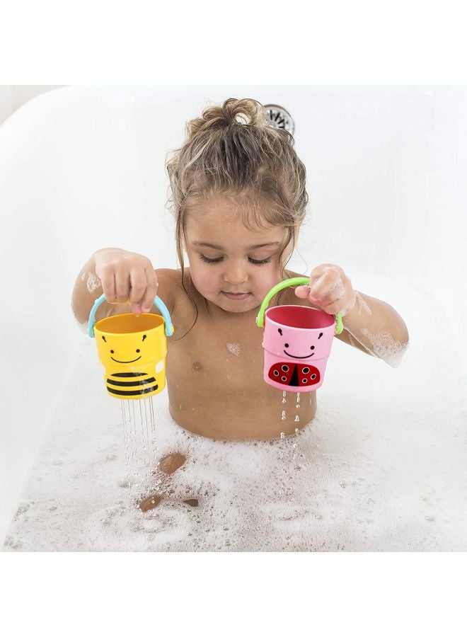 Skip Hop Zoo Stack And Pour Buckets 3.4x3.6x2.9inch - Image 4