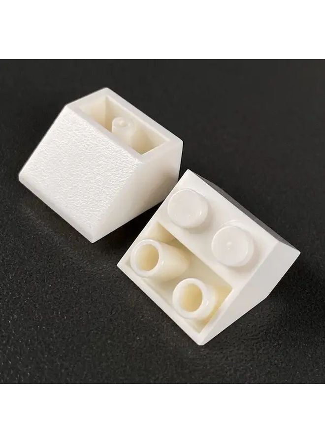 20pcs White 2x2 Slope Anti Bevel Bricks 45 Degree Inverted MOC Parts Compatible 3660 - Image 1