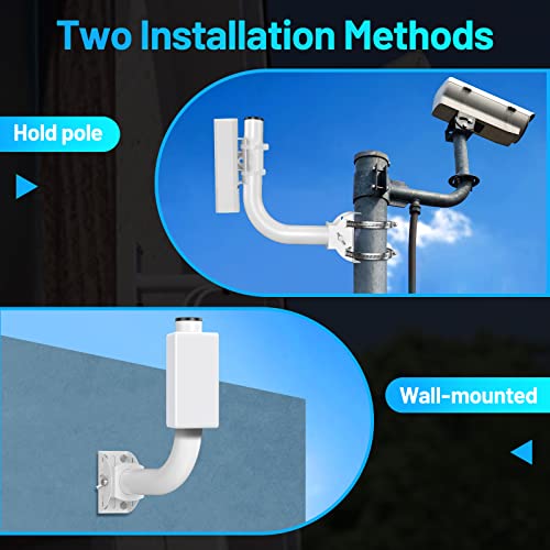 UeeVii Universal Wireless Bridge Bracket Mount, Pole and Wall-Mounted Mount for Outdoor Point to Point AP Access Point Client Bridge CPE - Image 2
