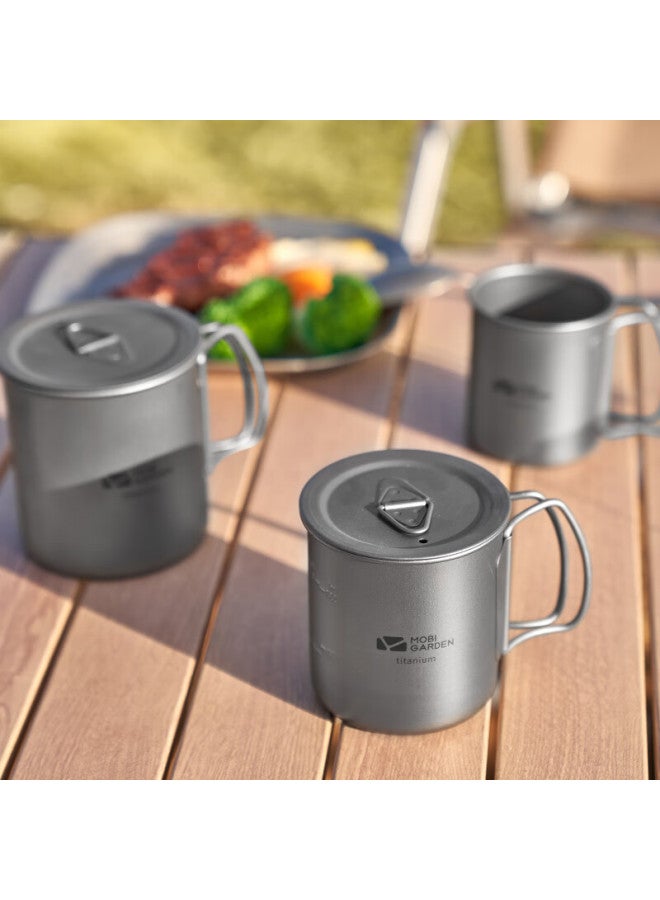 MOBIGARDEN Mobigarden Titanium Cup, Outdoor Camping Picnic Lightweight Portable Boilable Water Cup 300ml Nx20666038 Titanium Color - Image 3