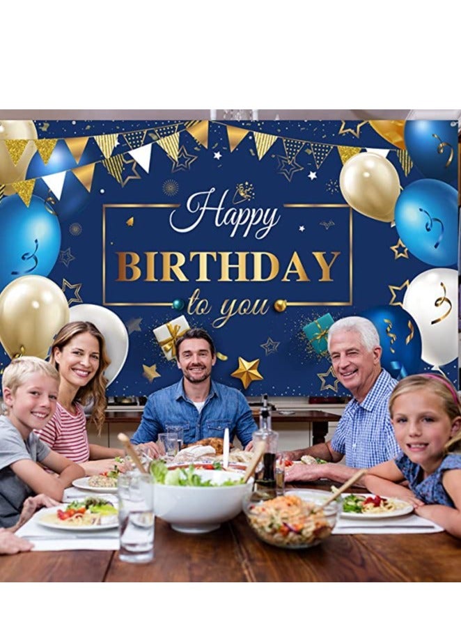 Navy Blue Birthday Balloons 50 Piece Set for Boys and Girls Party Decorations Navy and Gold Theme - Image 4