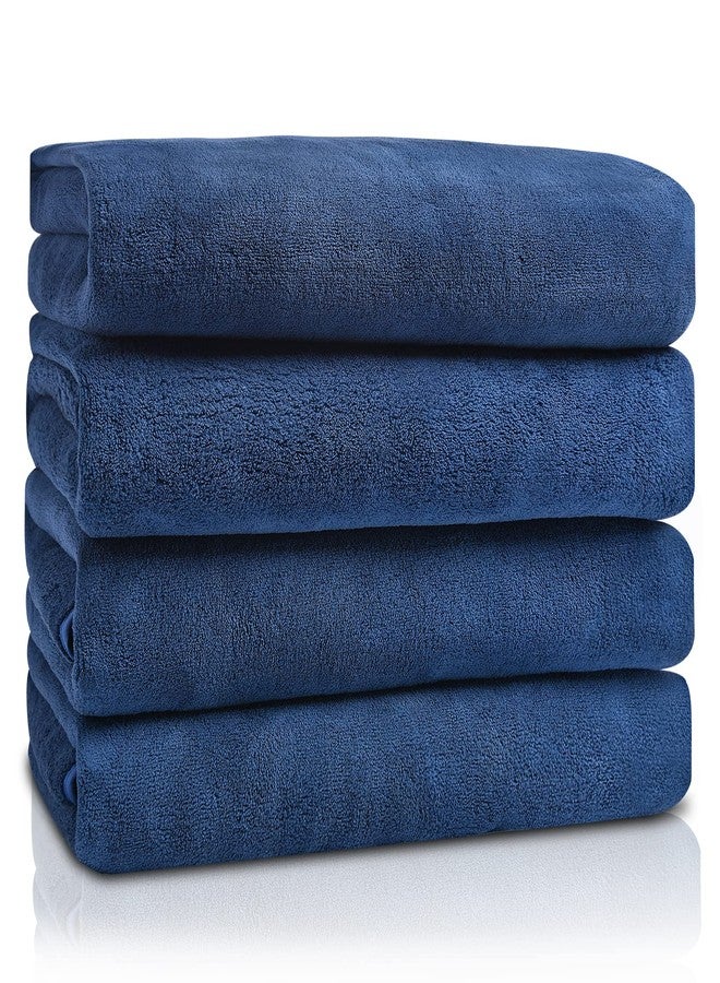 GraceAier Ultra Soft Bath Towels 4 Pack (28" x 56") - Quick Drying - - Microfiber Coral Velvet Highly Absorbent Towel for Bath Fitness, Bathroom, Sports, Yoga, Travel - Image 1