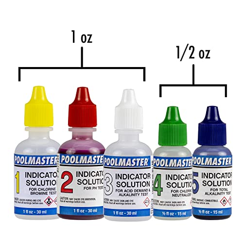 Poolmaster 22260 5-Way Swimming Pool or Spa Water Chemistry Test Kit with Case, Essential Collection - Image 3