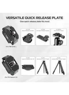 Ulanzi Falcam F38 Camera Quick Release Plate Compatible With Pd Capture Camera Clip V3 38Mm Standard Mounting Adapter W 1 4" Screw Fits For Sony Canon Monopod Dslr Slider (Top Plate Only)  - Image 4