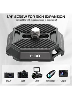 Ulanzi Falcam F38 Camera Quick Release Plate Compatible With Pd Capture Camera Clip V3 38Mm Standard Mounting Adapter W 1 4" Screw Fits For Sony Canon Monopod Dslr Slider (Top Plate Only)  - Image 5
