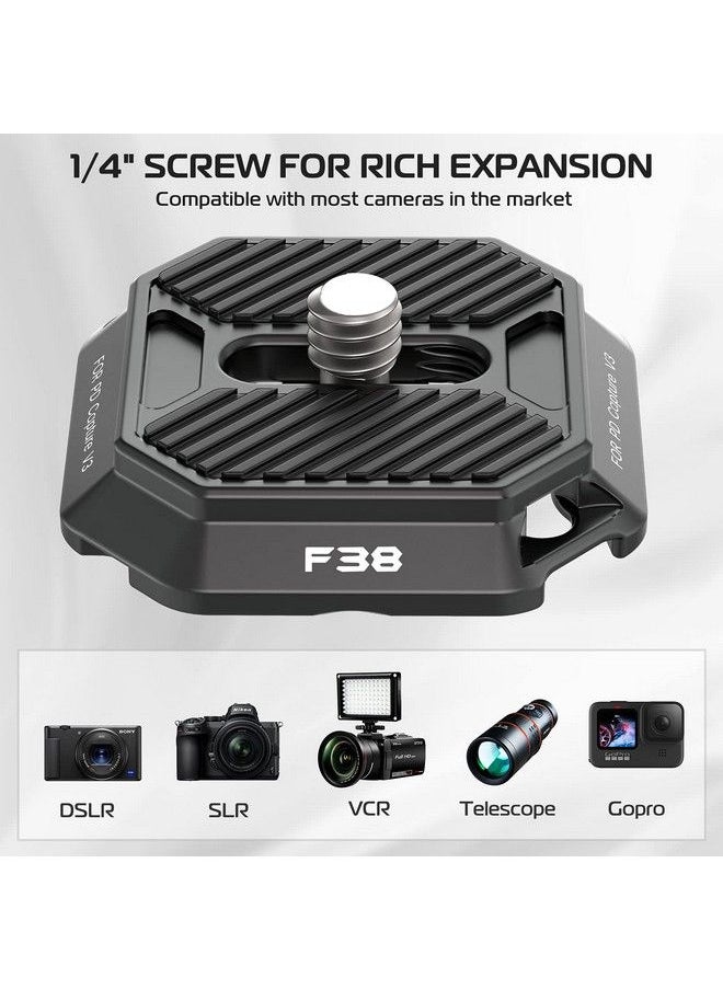 Ulanzi - Falcam F38 Camera Quick Release Plate Compatible With Pd Capture Camera Clip V3 38Mm Standard Mounting Adapter W 1 4" Screw Fits For Sony Canon Monopod Dslr Slider (Top Plate Only) - Image 1