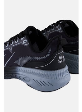 RBX Men Lace Up Running Shoes, Black  - Image 3