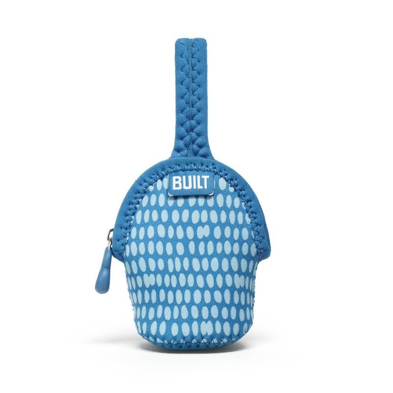 Built Paci-Finder Baby Double Pacifier Holder, Dribble Dots Blue