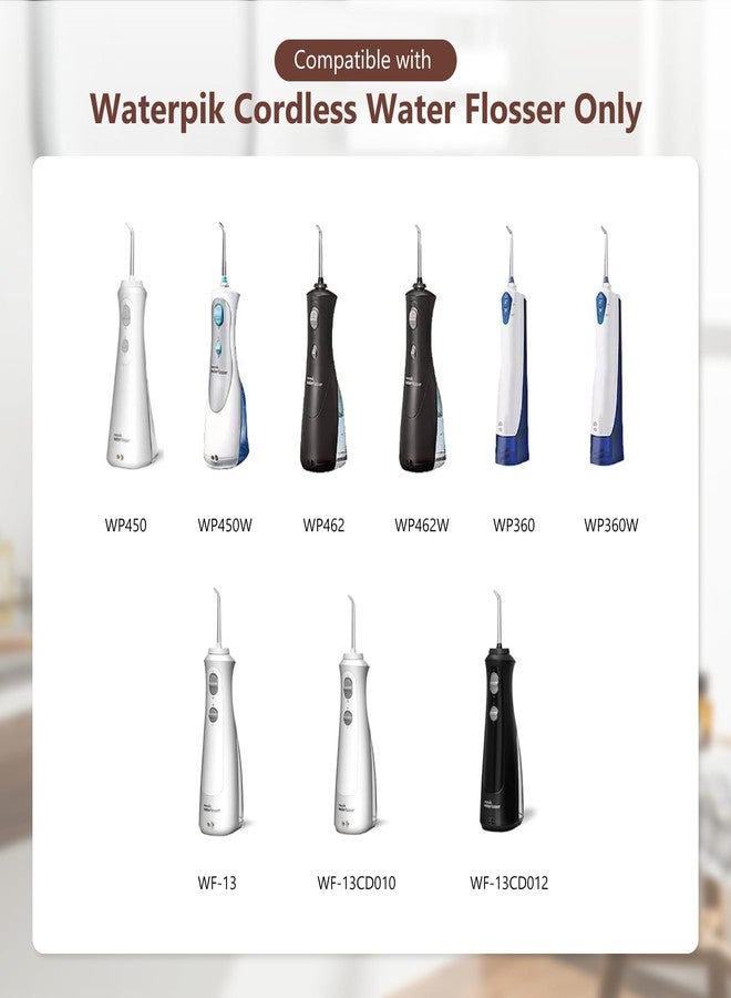 GnoTis Replacement USB Charging Cable for Waterpik Water Flosser WP360, WP360W, WP360C, WP400, WP440, WP440C, WP450, WP462, WP462W, WP468, WF13, WP100 – 3V, 5.9ft, Portable Charging Cord (White 1-Pack - Image 2