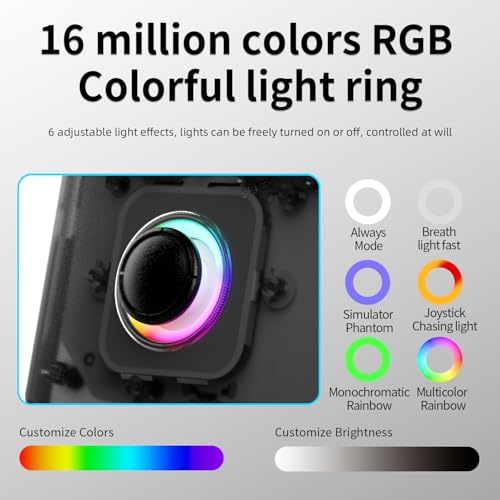 Voacle RG40XX V Retro Handheld Game Console , RG40XXV Game Console 4.0 Inch IPS Screen Linux System Built-in 64G TF Card 5017 Games Support TV Output 5G WiFi Bluetooth 4.2(Transparent Black) - Image 3