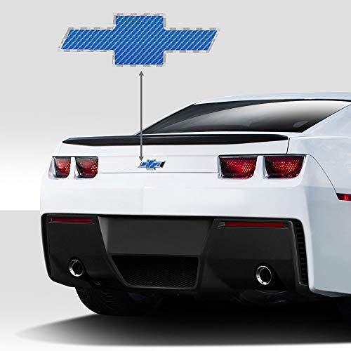 IPG Compatible with 2010-2013 Camaro LS LT RS SS Rear Emblem Overlay Decal Stickers - Emblem Stickers Set (Red Pearl with Black Outline) - Image 2