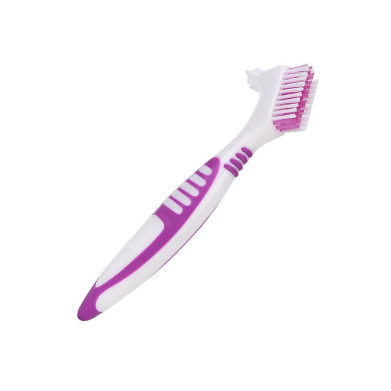 2pcs Denture Cleaning Brush Oral Care Double Sided Toothbrush Removes Plaque - Image 4