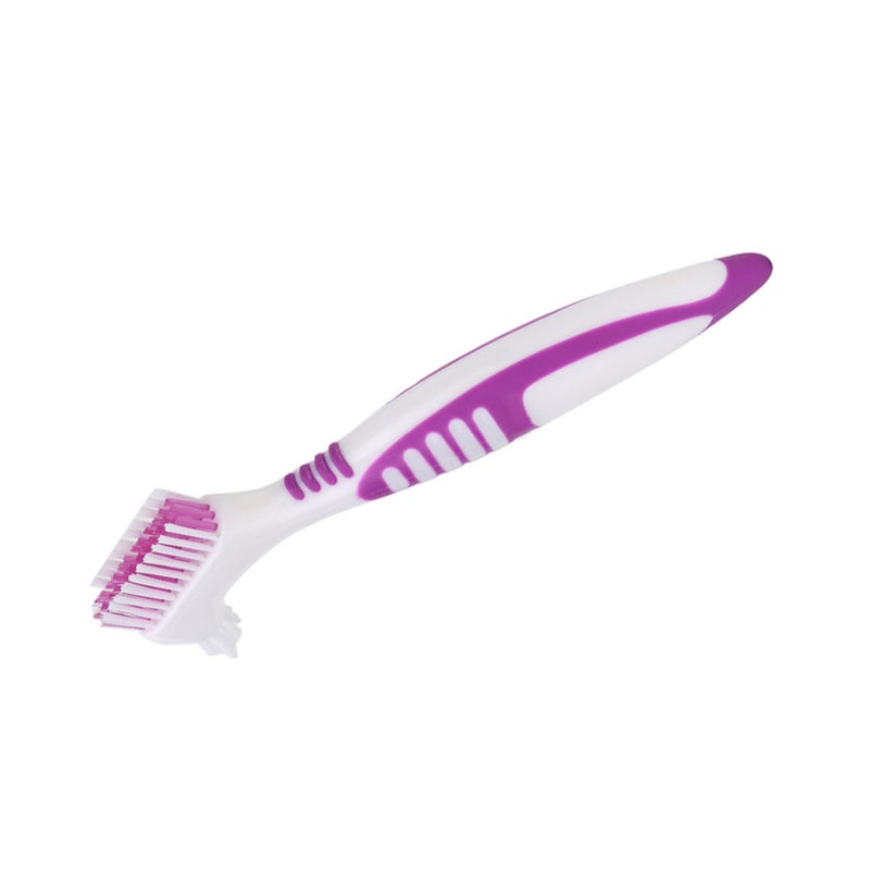 2pcs Denture Cleaning Brush Oral Care Double Sided Toothbrush Removes Plaque - Image 2