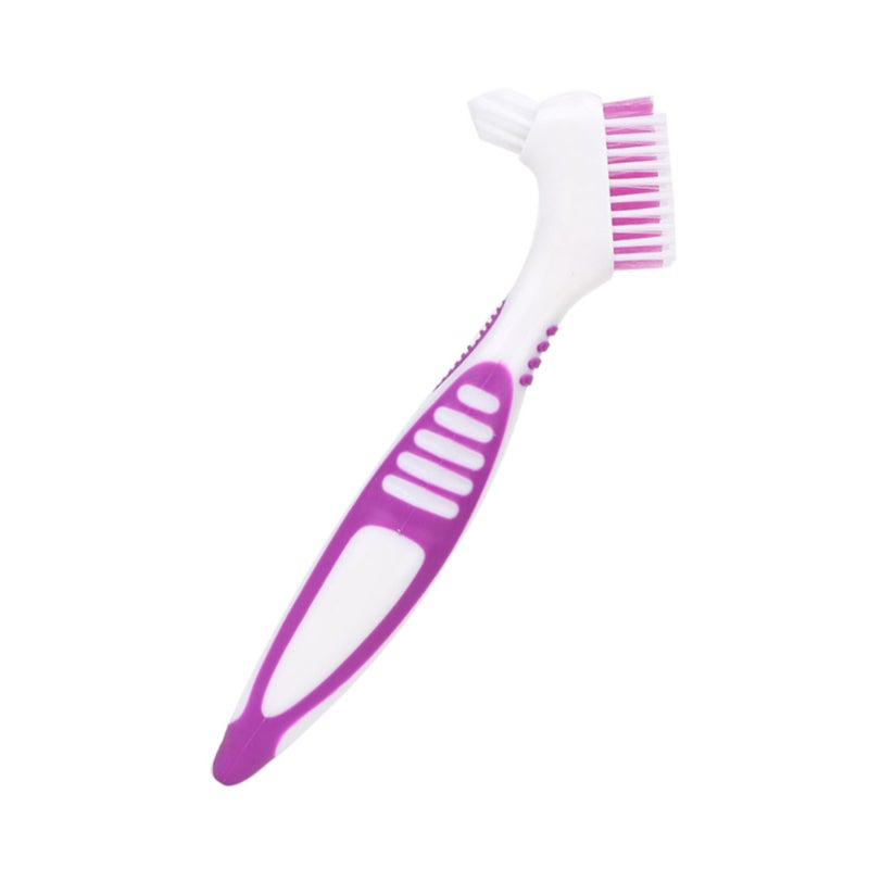 2pcs Denture Cleaning Brush Oral Care Double Sided Toothbrush Removes Plaque - Image 3