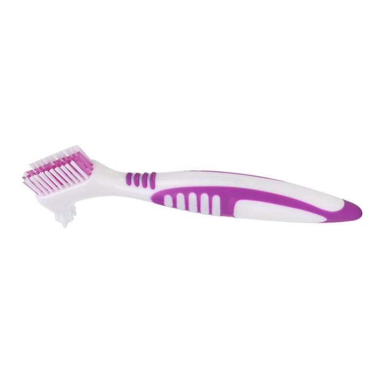 2pcs Denture Cleaning Brush Oral Care Double Sided Toothbrush Removes Plaque - Image 1