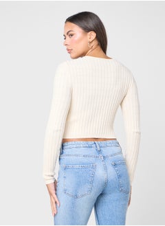 ONLY Knitted Crop Round Neck Sweater  - Image 2