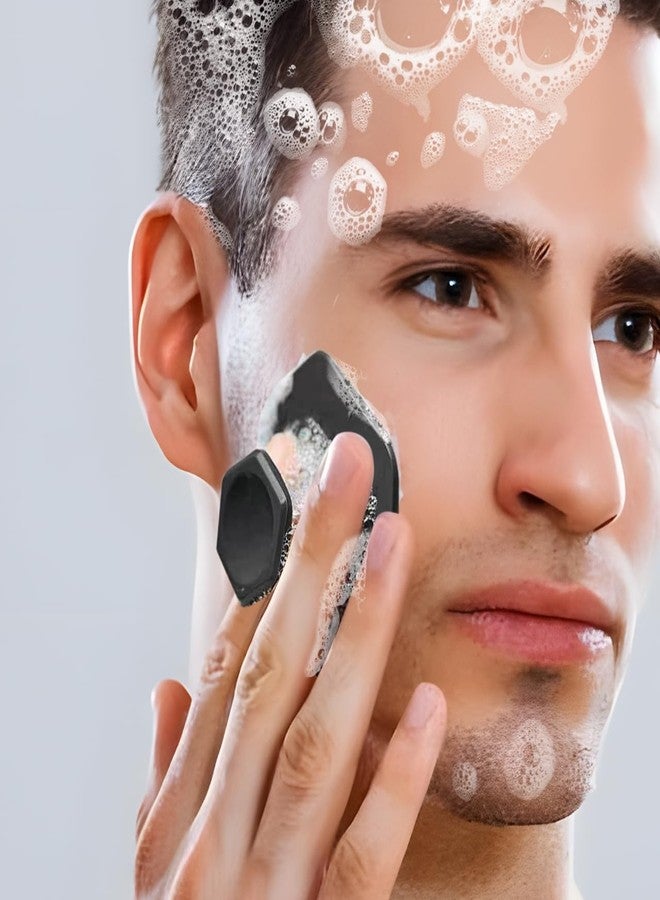 Emptycolor 3 Pack Silicone Face Scrubber for Men, Emptycolor Beard Scrubber for Men, Exfoliating Brush Face Wash Tools, Facial Silicone Scrubber for Men’s Skincare & Beard Care - Image 5