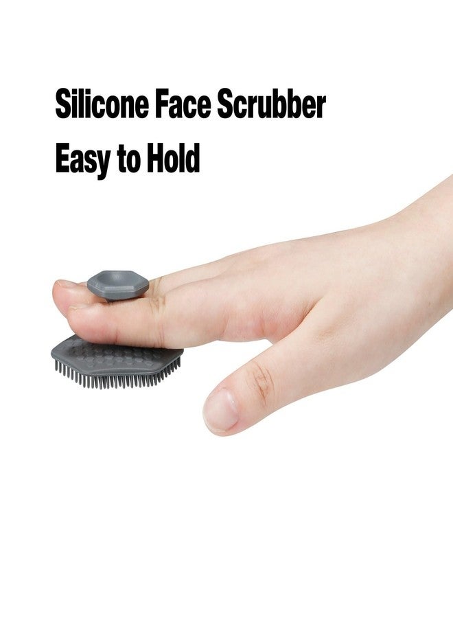Emptycolor 3 Pack Silicone Face Scrubber for Men, Emptycolor Beard Scrubber for Men, Exfoliating Brush Face Wash Tools, Facial Silicone Scrubber for Men’s Skincare & Beard Care - Image 4