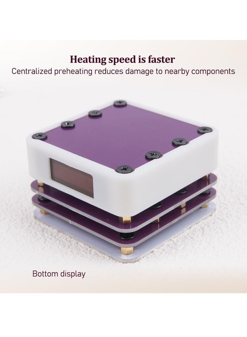 محطة إعادة العمل على التسخين المسبق SMD 20 فولت 65 واط مع شاشة LED لوحة PCB لحام إزالة اللحام لوحة تسخين لوحة تسخين كهربائية ذكية بدرجة حرارة ثابتة للكمبيوتر الصغير  - Image 4