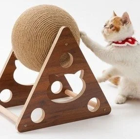 Tineke Wooden String Cat Toy Ball Cat Scratch