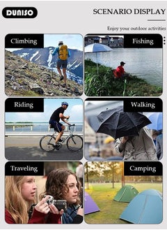 DUNISO Rain Coat, Reusable Rain Ponchos for Adult, Off-white EVA Waterproof Rain Coat, Rain Wear for Adults with Hood and Drawstring, Packable Waterproof Raincoat for Biking Outdoor Working Camping  - Image 3