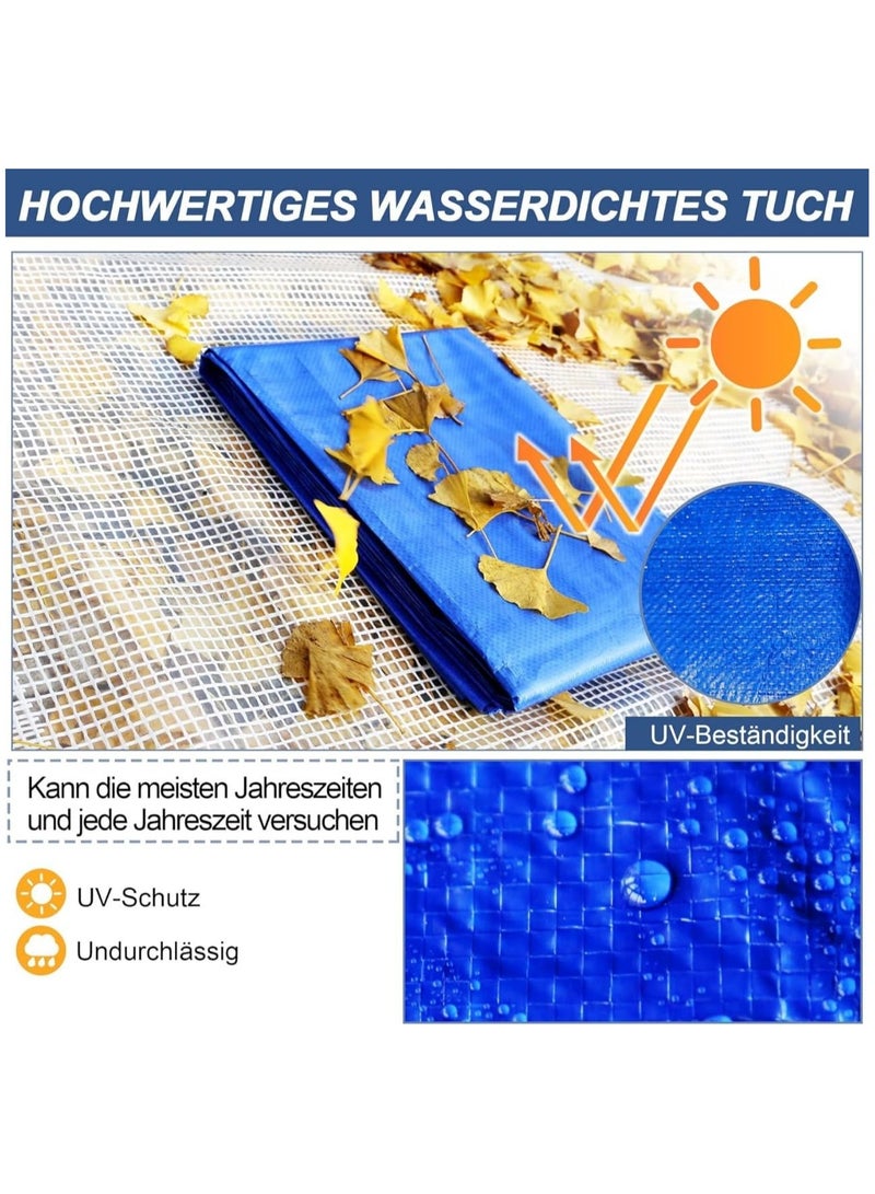 Duravel Waterproof Ground Cover Sheet Tarpaulin for Outdoors,Tarpaulin Tirpal Tadpatri Tharpai Thadika Cover for Car Boat Camping Firewood Woodpile (6Mtrs X 6Mtrs) - Image 4