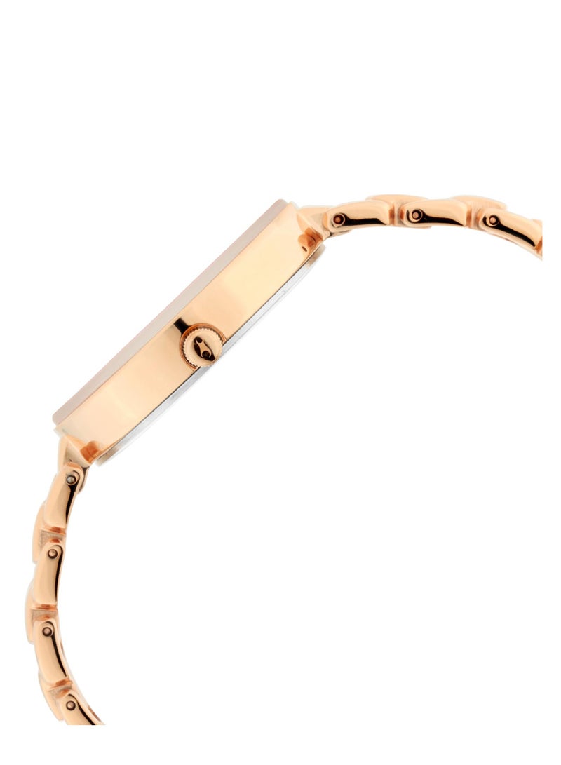 fastrack Fastrack Ruffles Quartz Analog with Date Pink Dial Stainless Steel Strap Watch for Girls  - Image 3