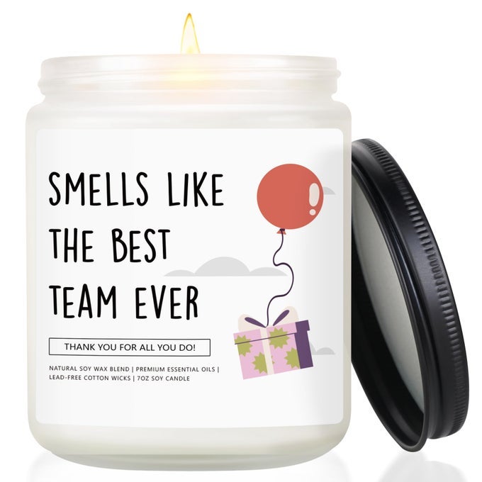 Employee Appreciation Gifts, Employee Thank You Gift, Employee of The Month, Team Gifts for Colleagues, Coworkers, Christmas Presents, Lavender Scented Candle 7OZ Soy