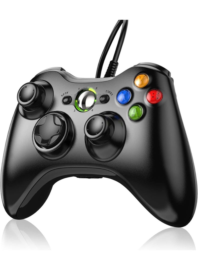Wired Controller Compatible with Xbox 360 (2 Pack), Gamepad with Dual-Vibration, Compatible with Xbox 360 / 360 Slim & PC Windows 7, 8, 10, 11 - Image 3