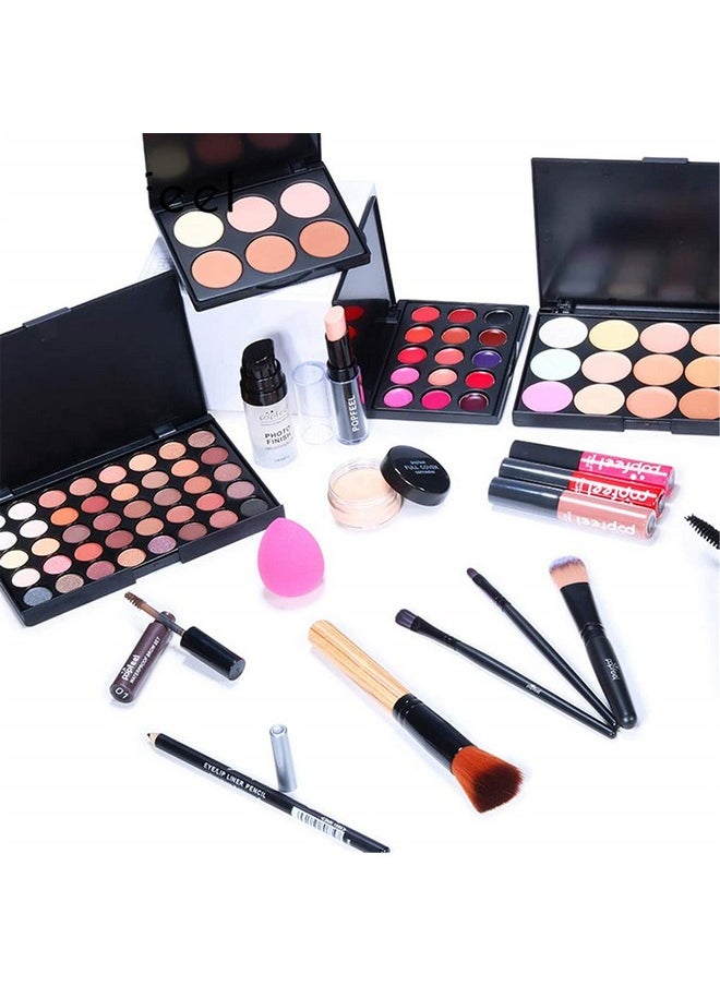 BONNIE CHOICE Allinone Makeup Kit For Women Full Kit Mother'S Day Gifts Include Makeup Brush Eyeshadow Palette Lip Gloss Set Lipstick Blush Foundation Concealer Mascara Eyebrow Pencil  - Image 3
