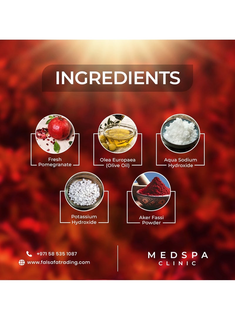 MEDSPA Akker Fassi Soap Purifying, Cleansing, Exfoliating for Hammam Ritual 500ml