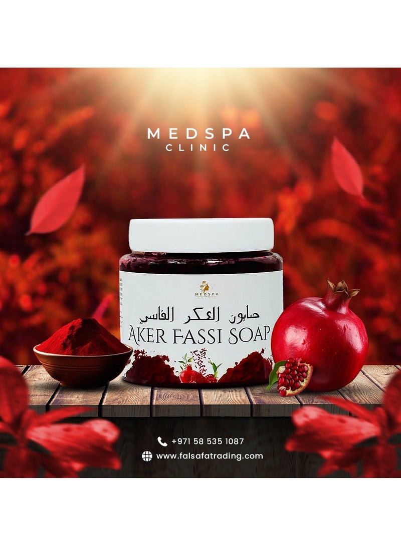 MEDSPA Akker Fassi Soap Purifying, Cleansing, Exfoliating for Hammam Ritual 500ml